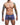 Trunk hipster front view print color blue 