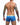 Trunk hipster back view print color blue with yellow