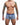 Trunk hipster front view print color blue with white