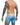 Boxer brief hipster collection printed with geometric forms in blue color back view