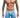 Boxer brief hipster collection printed with geometric forms in blue and yellow color front view