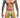 Boxer brief hipster collection printed with geometric forms in yellow color front view