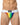 Pride flag mens jockstrap front view