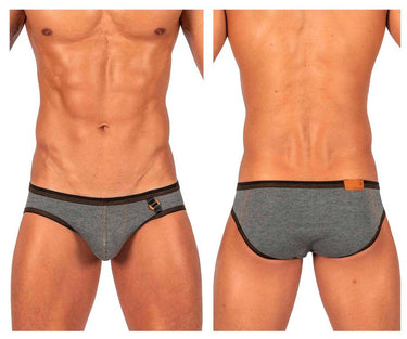 Mens Barn Boy Low Rise Mini Brief Private Structure LCUT4358 - Private Structure_LCUT4358_Stone Gray_S - 2