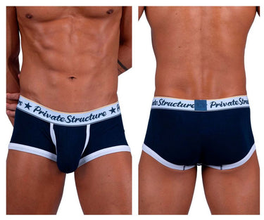 Trunk - Mens Classic Mid Waist Trunks Private Structure SCUS4530 - S - Navy - Private Structure_SCUS4530_Navy_S - Private Structure - 2