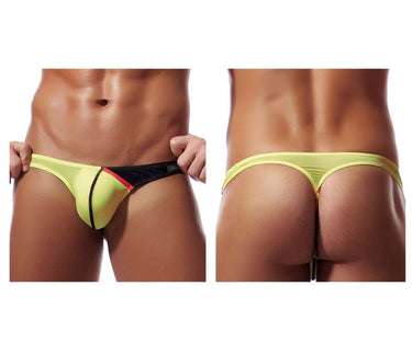 Mens Desire Glaze G - String Private Structure DGUY4025 - Private Structure_DGUY4025_Yellow_S - 2