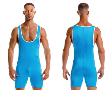 Mens Fighter Bodysuit JOR 2216 - JOR_2216_Turquoise_S - 2