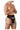 Thong - Mens Garter Thongs CandyMan 99648 - S/M - Black - CandyMan_99648_Black_S/M - CandyMan - 4