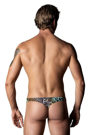 Thong - Mens Go Wild Thong with 2 Rings Male Power 439 - 295 - S/M - Multi Animal - Male Power_439 - 295_Multi Animal_S/M - Male Power - 3