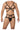 Two Piece Set - Mens Harness Two Piece Set CandyMan 99635 - S/M - Black - CandyMan_99635_Black_S/M - CandyMan - 1
