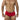 Trunk - Mens Jacquard Trunks Xtremen 91190 - S - Red - Xtremen_91190_Red_S - Xtremen - 1
