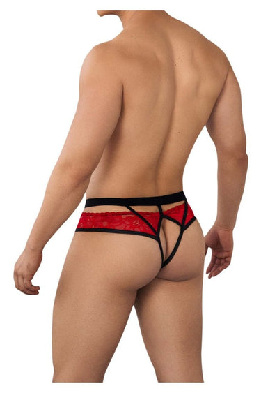 Mens Lace Jockstrap CandyMan 99627 - CandyMan_99627_Red_S/M - 3