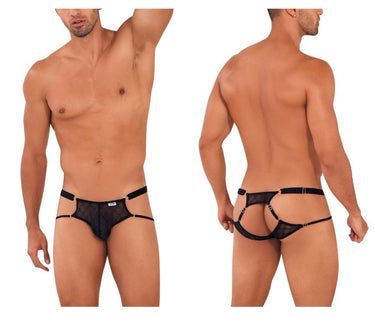 Mens Lace Jockstrap CandyMan 99730 - CandyMan_99730_Black_S/M - 2