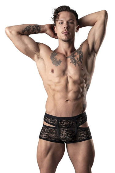Mens Lucifer Cut Out Short Male Power 126 - 289 - Male Power_126 - 289_Black_S - 2