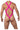 Bodysuit - Mens Mesh Bodysuit CandyMan 99643 - S/M - Hot Pink - CandyMan_99643_Hot Pink_S/M - CandyMan - 3