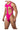 Bodysuit - Mens Mesh Bodysuit CandyMan 99643 - S/M - Hot Pink - CandyMan_99643_Hot Pink_S/M - CandyMan - 4