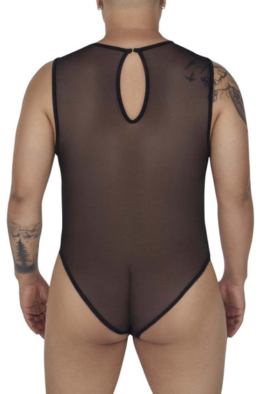 Mens Mesh Bodysuit CandyMan 99699X - CandyMan_99699X_Black_1 - 2XL - 3