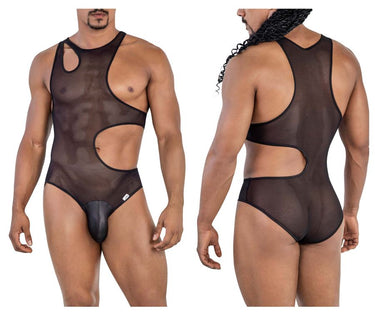 Mens Mesh Bodysuit CandyMan 99788 - CandyMan_99788_Black_S/M - 2