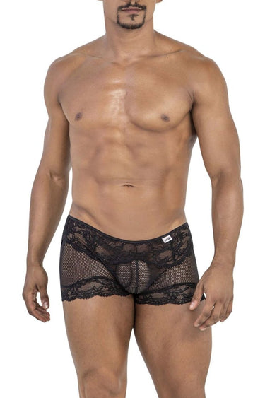 Mens Mesh Lace Trunks CandyMan 99779 - CandyMan_99779_Black_S - 2