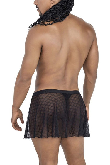 Mens Mesh Skirt CandyMan 99813 - CandyMan_99813_Black_S/M - 3