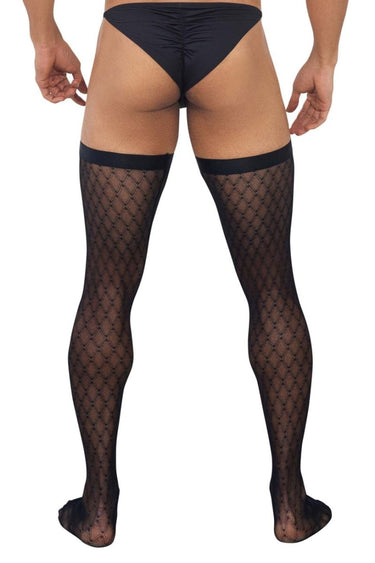 Mens Mesh Thigh Highs CandyMan 99735 - CandyMan_99735_Black_S/M - 3