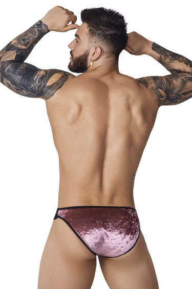 Bikini - Mens PIK Clandestine Velvet Bikini Pikante 1098 - S - Pink - Pikante_1098_Pink_S - Pikante - 3
