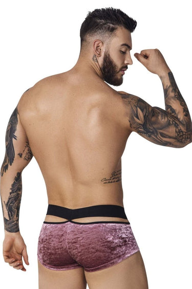 Trunk - Mens PIK Clandestine Velvet Trunks Pikante 1096 - S - Pink - Pikante_1096_Pink_S - Pikante - 3
