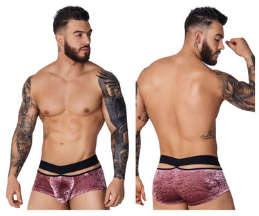Trunk - Mens PIK Clandestine Velvet Trunks Pikante 1096 - S - Pink - Pikante_1096_Pink_S - Pikante - 2