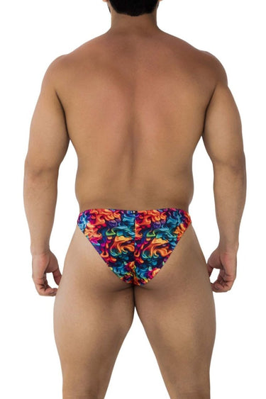 Mens Printed Bikini Xtremen 91172 - Xtremen_91172_Fire_S - 3