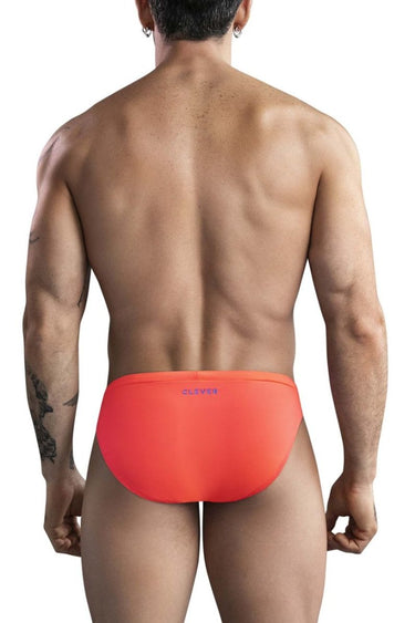 Swim Brief - Mens Vivo Swim Briefs Clever 1735 - S - Orange - Clever_1735_Orange_S - Clever - 3