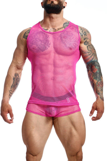 MOB Fishnet Boxer HotPink - MBL60 - HotPink - S - 3