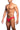 Thong - MOB Men's Lace Waist Thong - Red - LXL - MBL29 - Red - LXL - MOB Eroticwear - 1
