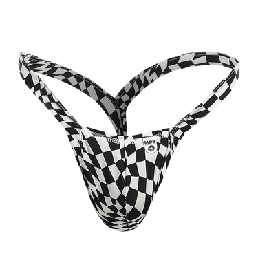 MOB Y Buns Thong OUT - MBL52 - Checkers - S - 3