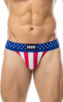  A detailed overview highlighting the premium construction, comfort, and stylish design of a jockstrap. Made of high-quality cotton, nylon, and rubber materials, it ensures durability and a perfect fit. The unique prints exude freedom and nostalgia, makin