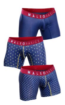MaleBasics 3-Pack Boxer Brief Marine