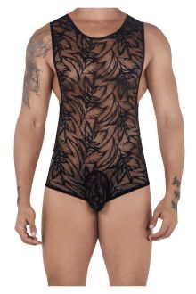 CandyMan 99531 Lace Bodysuit Exposed Butt