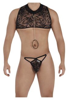 CandyMan 99552 Lace Harness-Thongs Outfit