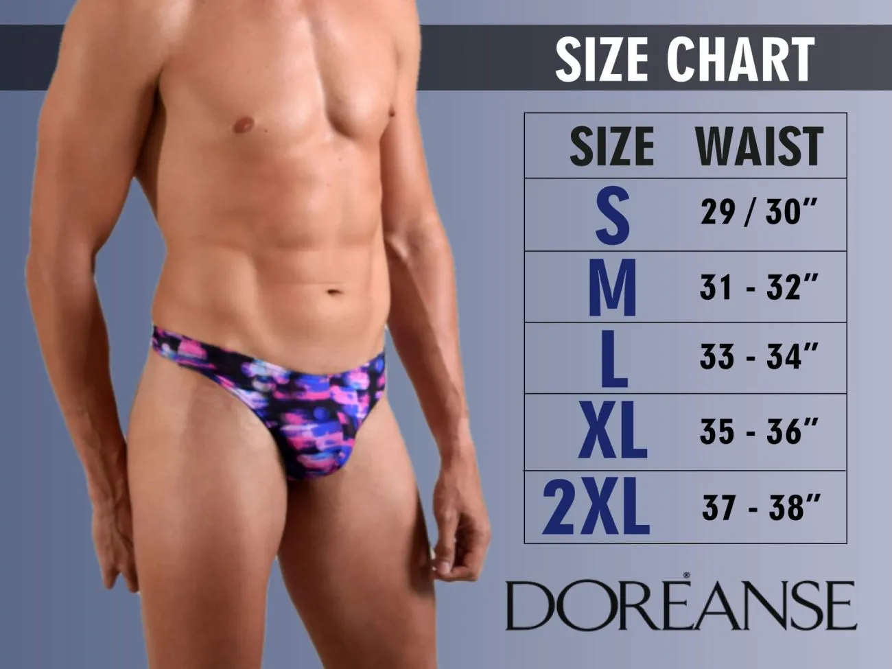 Doreanse Size Chart